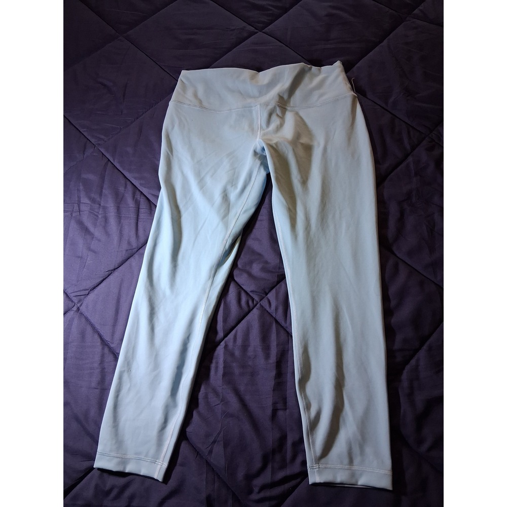 Lululemon Wunder Train High Rise Tight 25‎ Light Blue Yoga Leggings Size 14